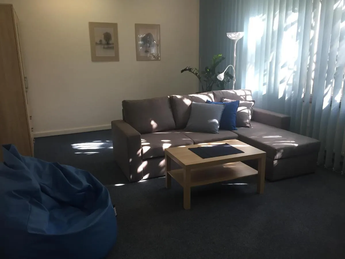 Blue Apartment In Beautiful English Style Garden With Atmosphere Praga